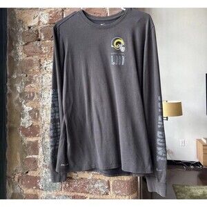 Nike Los Angeles Rams Super Bowl Champions Long Sleeve T-Shirt – Gray – NFL